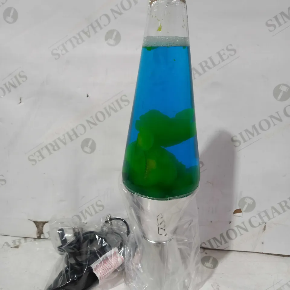 SCHYLLING METALLIC CHROME LAVA LAMP