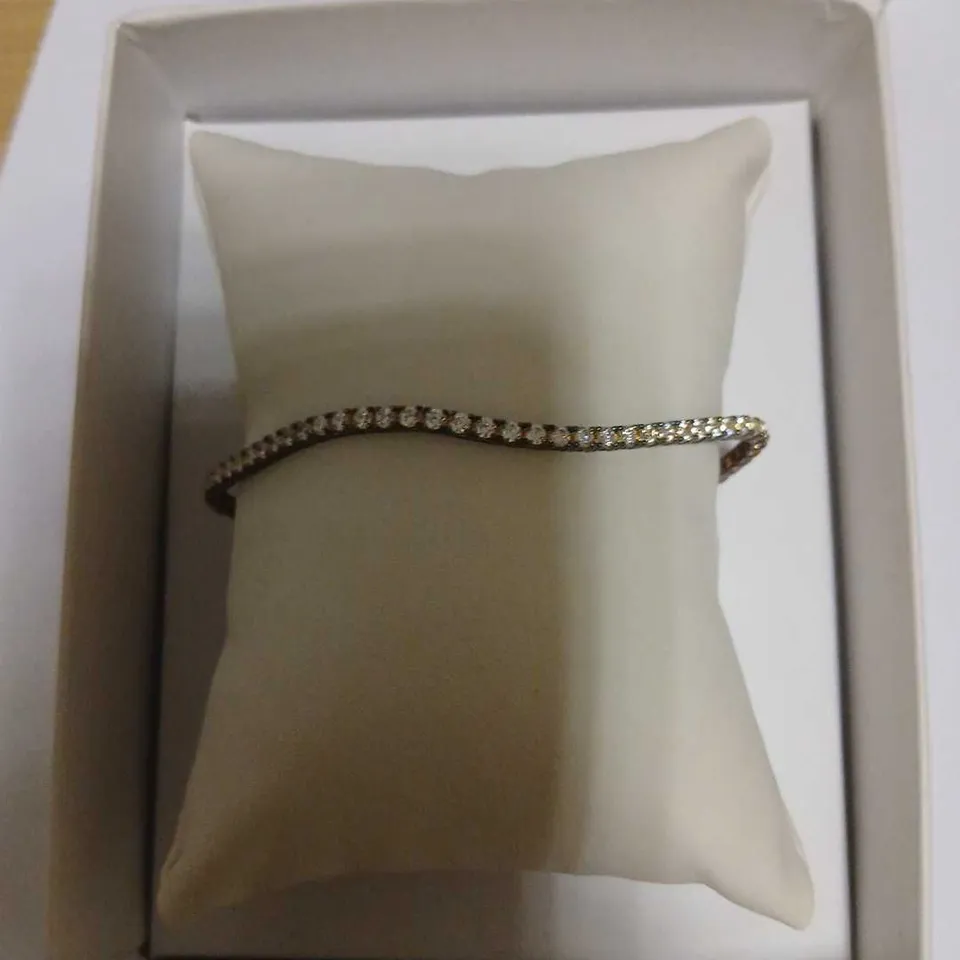 DIAMONIQUE 2.3-2.5CT FINE TENNIS BRACELET STERLING SILVER 