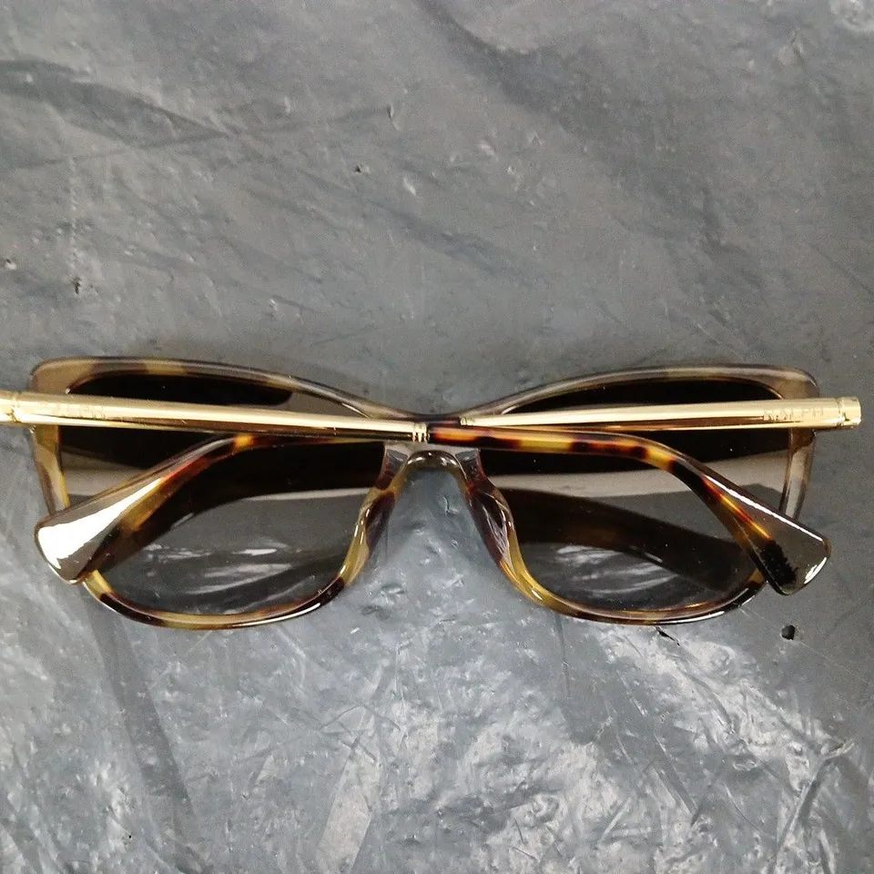 RALPH LAUREN OVERSIZED SUNGLASSES - YELLOW HAVANA