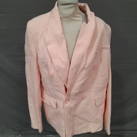 RIVER ISLAND SOMEWHERE TO GO PINK BLAZER - UK 14