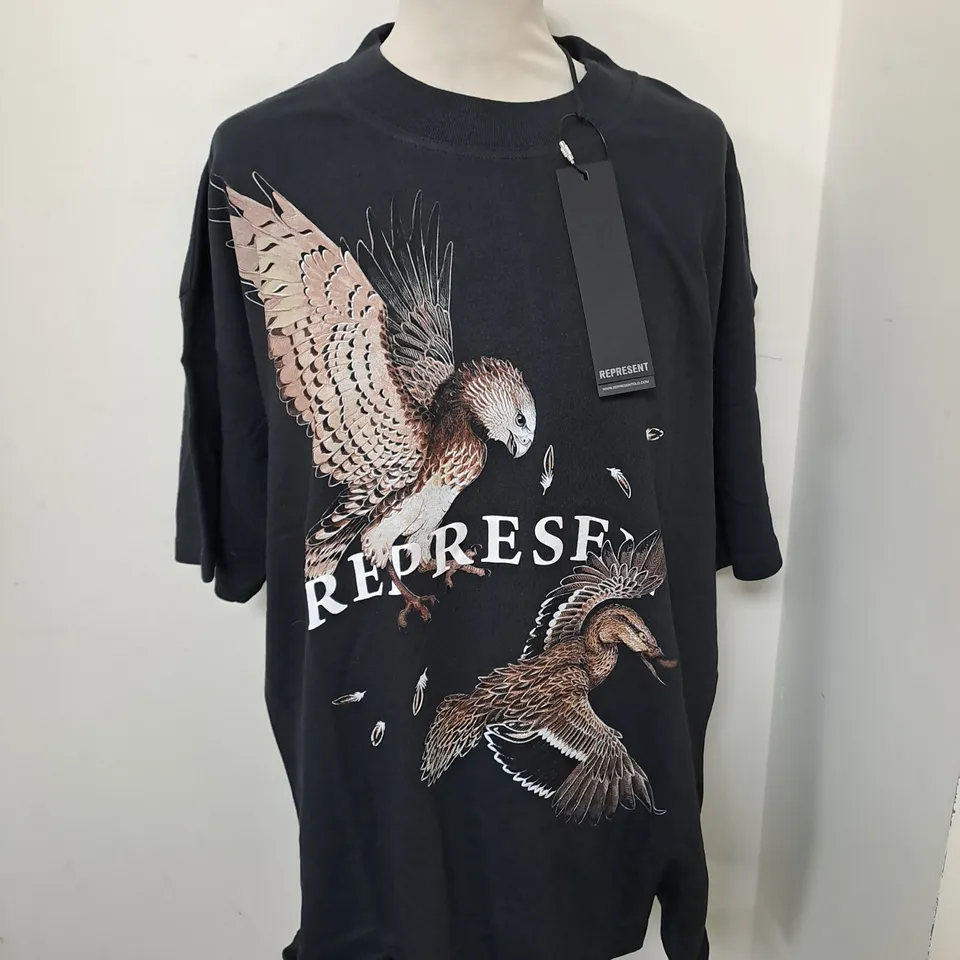 REPRESENT BIRDS OF PREY T-SHIRT SIZE L