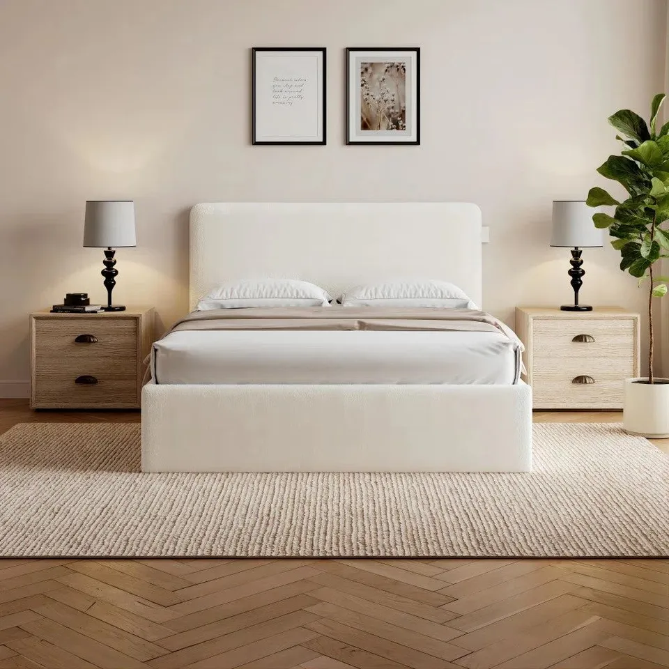 BOXED REVAZ BOUCLE PNEUMATIC DOUBLE BED [2 BOXES]