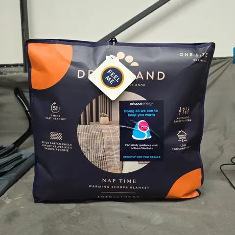 DREAMLAND NAP TIME WARMING SHERPA BLANKET – ONE SIZE 135 X 180 CM