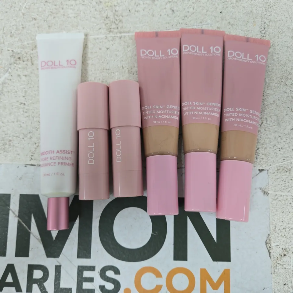 DOLL 10 BEAUTY - DOLL SKIN GENIUS TINTED MOISTURISER WITH NIACINAMIDE (ASSORTED SHADES) MAKE-UP SET