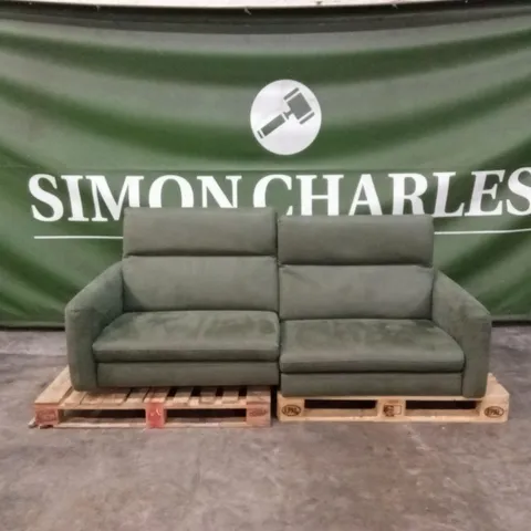 QUALITY DESIGNER ITALIAN MADE DUSK LARGE 3 SEATER PART RECLINER SOFA