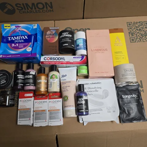 LOT OF APPROXIMATELY 20 ASSORTED HEALTH AND BEAUTY ITEMS TO INCLUDE CORSODYL TOOTHPASTE, SEX BOMB SHOWER GELS AND PODERM SERUMS