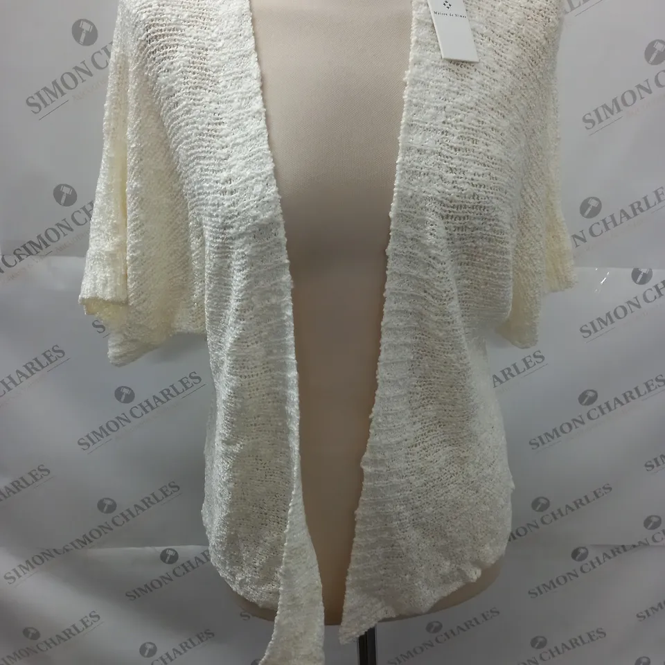 MAISON DE NIMES OPEN FRONT CARDIGAN - S