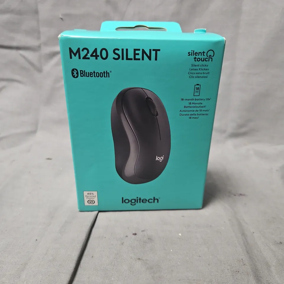 BOXED AND SEALED LOGITECH M240 SILENT BLUETOOTH WIRELESS MOUSE