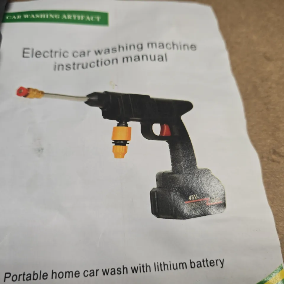 ELECTRIC CAR WASHING SPARAYER WITH CARRY CASE AND 2 BATTERIES