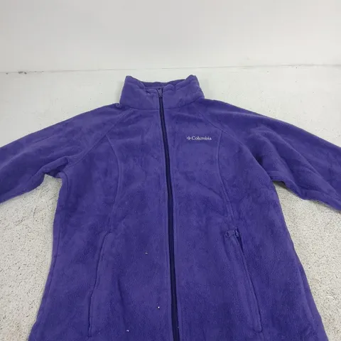 COLUMBIA PURPLE FLEECE JACKET β SIZE UK S