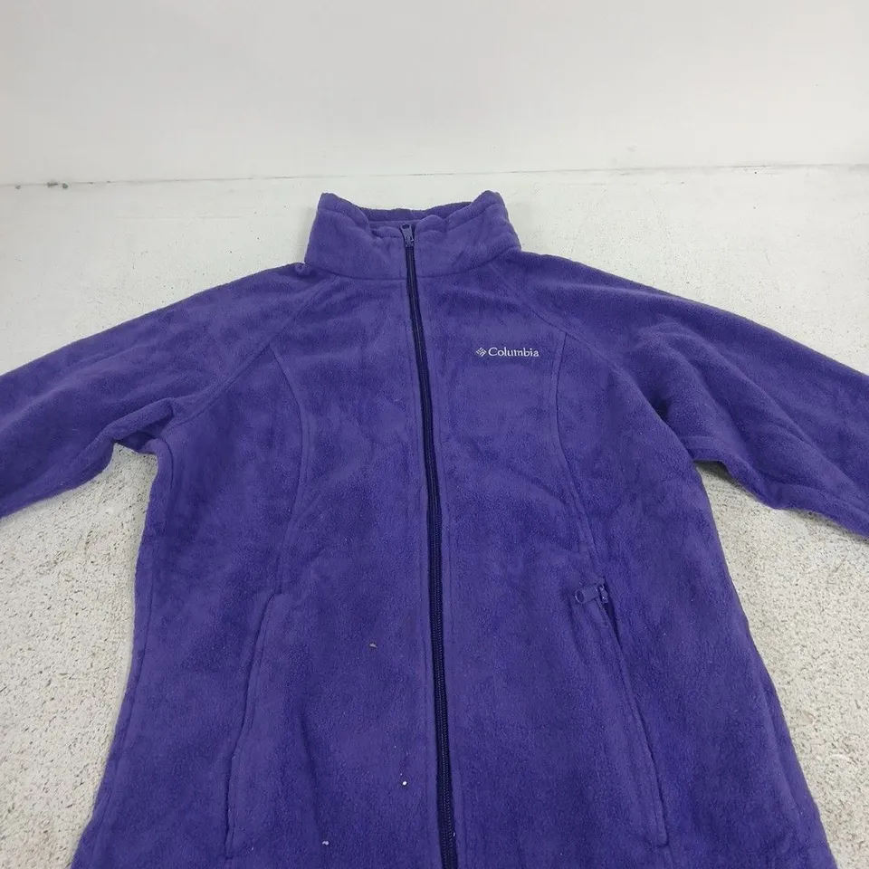 COLUMBIA PURPLE FLEECE JACKET – SIZE UK S