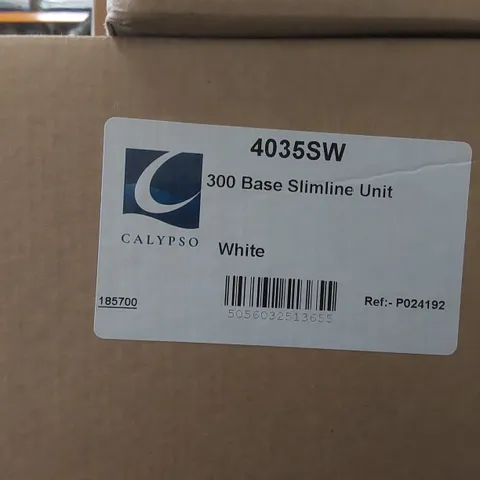 PALLET CONTAINING A LARGE QUANTITY OF BATHROOM FURNITURE PARTS INCLUDING: BASE SLIMLINE UNIT CARCASSES ECT