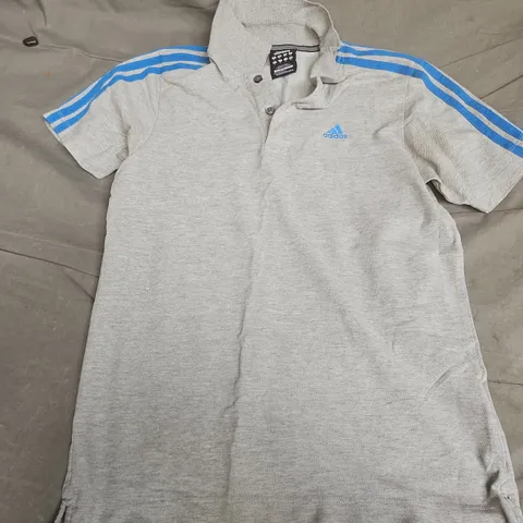 ADIDAS CLIMA365 ESSENTIALS POLO SHIRT IN GREY - UK SMALL