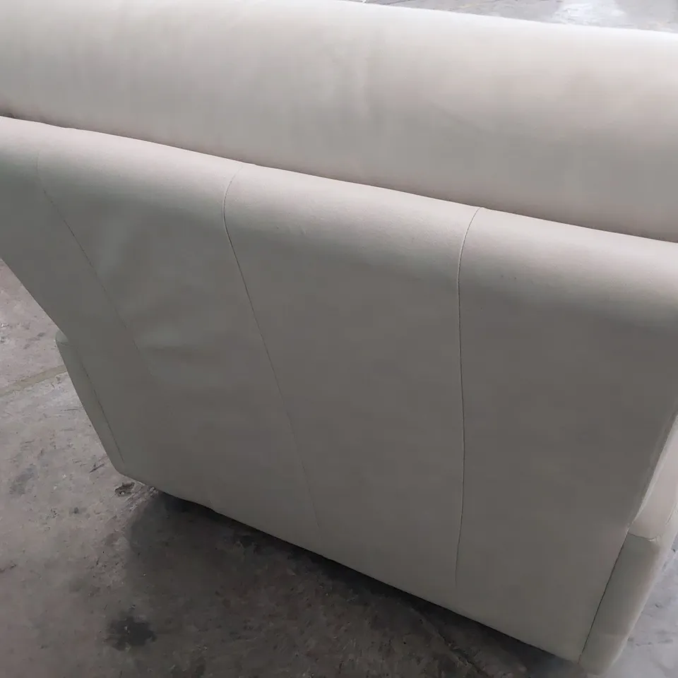 QUALITY BRITISH DESIGNER G PLAN EASY CHAIR CAMBRIDGE BEIGE LEATHER 