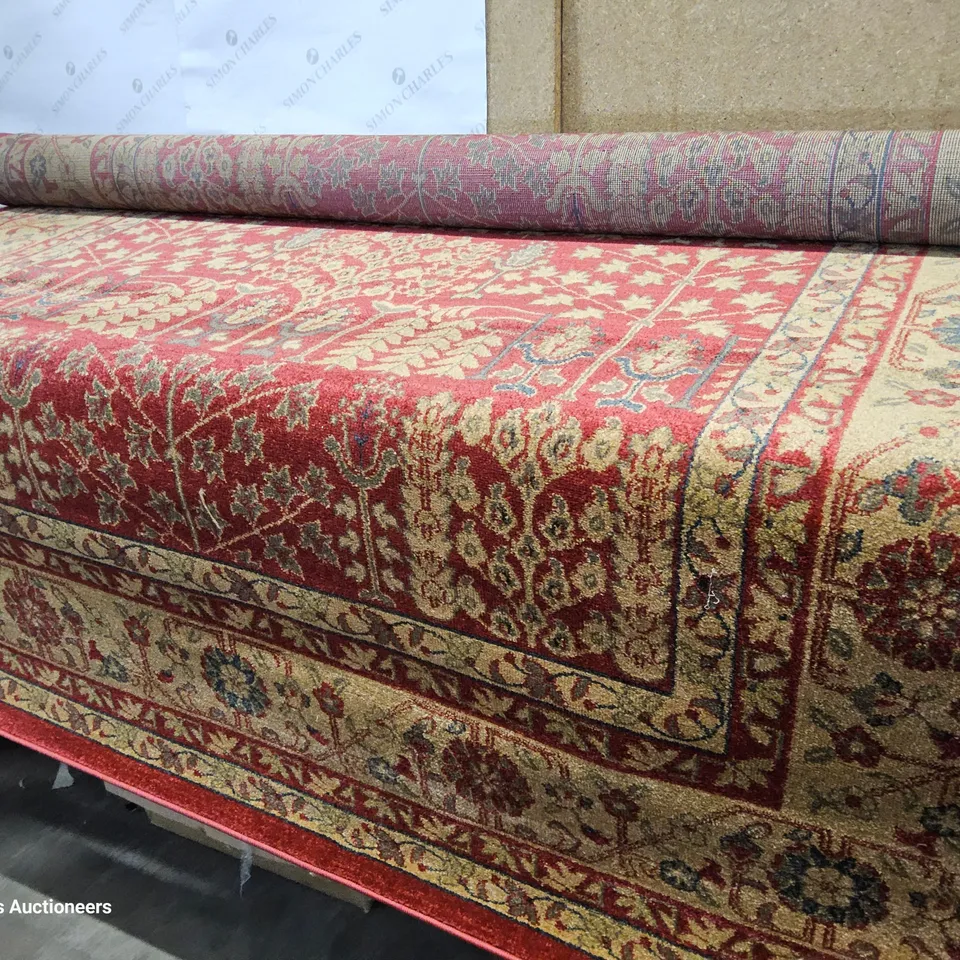 BEAUREGARD RED/NATURAL RUG 200 × 300