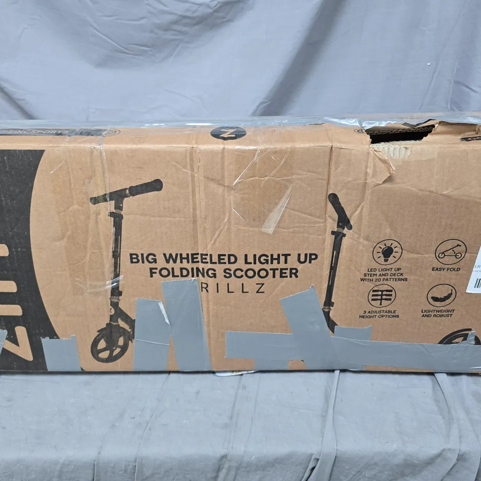 ZINC BIG WHEELED FOLDING BRILLZ SCOOTER - COLLECTION ONLY