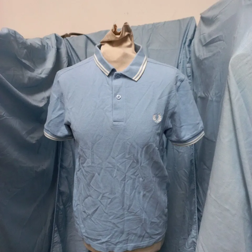 FRED PERRY POLO SHIRT – SKY BLUE, UK SIZE S