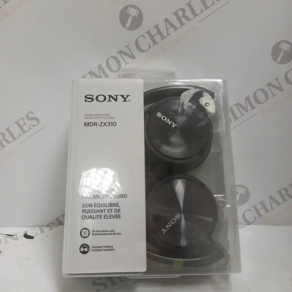 BOXED SONY MDR-ZX310 HEADPHONE, BLACK