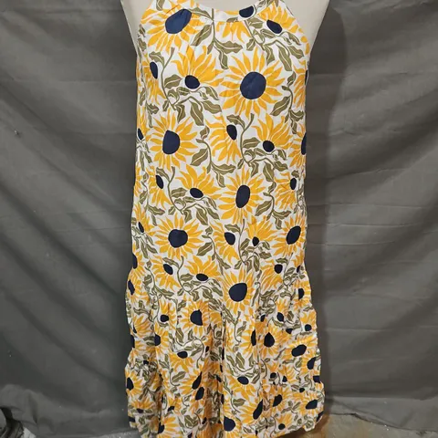 SEASALT CORNWALL ALBA DRESS IN BOLD SUNFLOWER DAYLILY SIZE 8