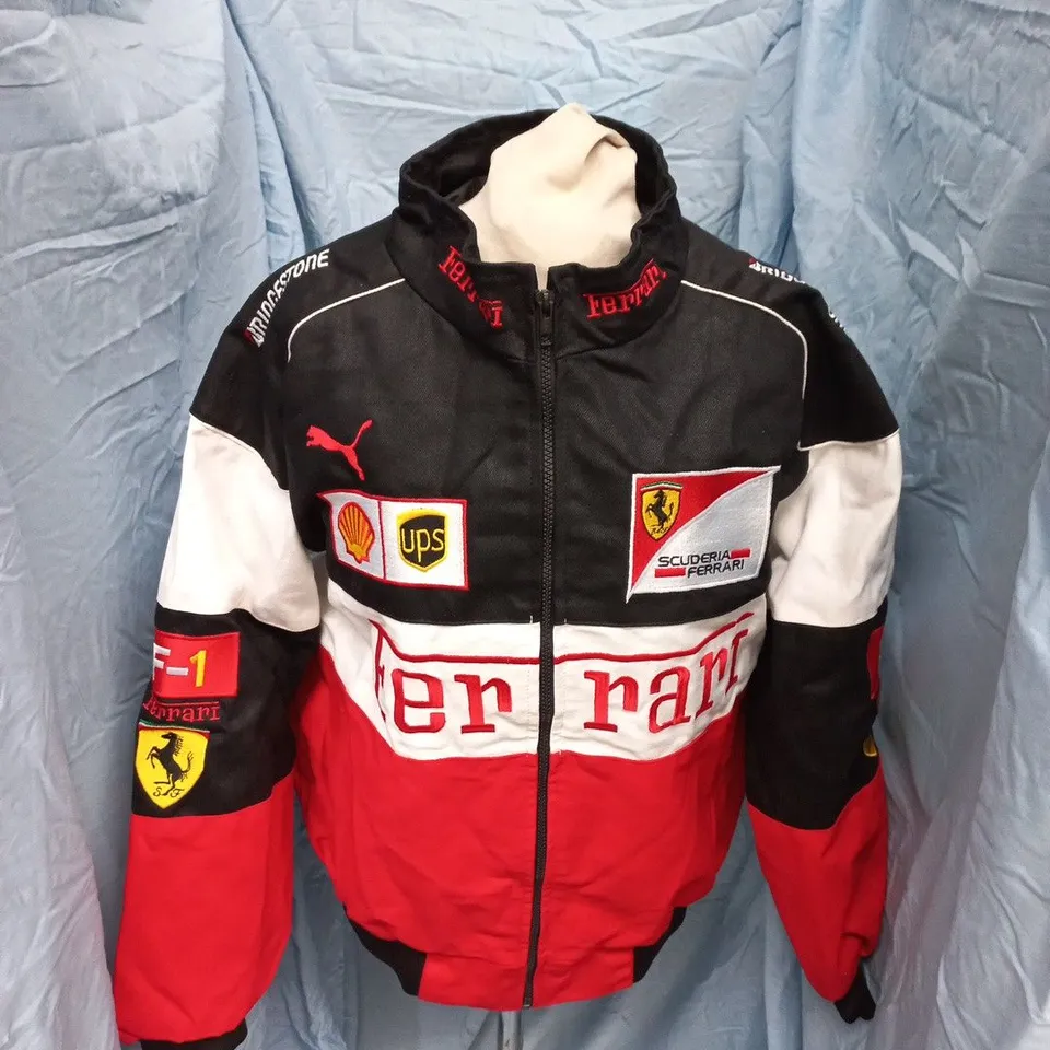 FERRARI SCUDERIA MOTORSPORT JACKET – BLACK/RED, SIZE L