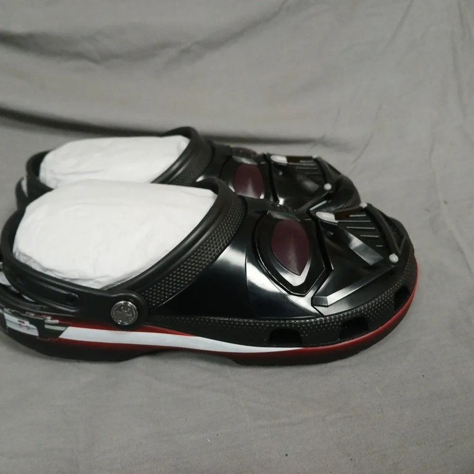 CROCS STAR WARS DARTH VADER CLOGS – UK 10 (EU 45-46) BLACK WITH RED TRIM