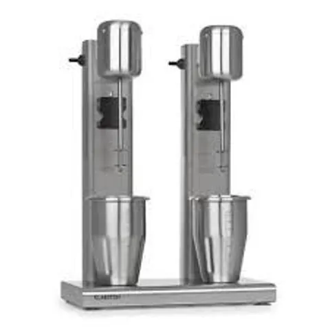 BOXED KLARSTEIN PRO DOUBLE MILKSHAKE BLENDER PROTEIN SHAKE 160W STAINLESS STEEL