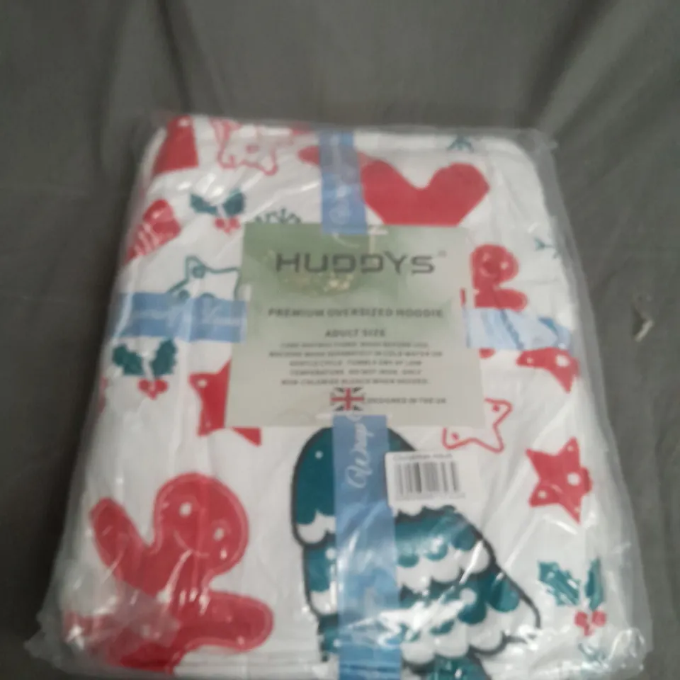 SEALED HUDDYS OVERSIZED HOODED BLANKET - CHRISTMAS