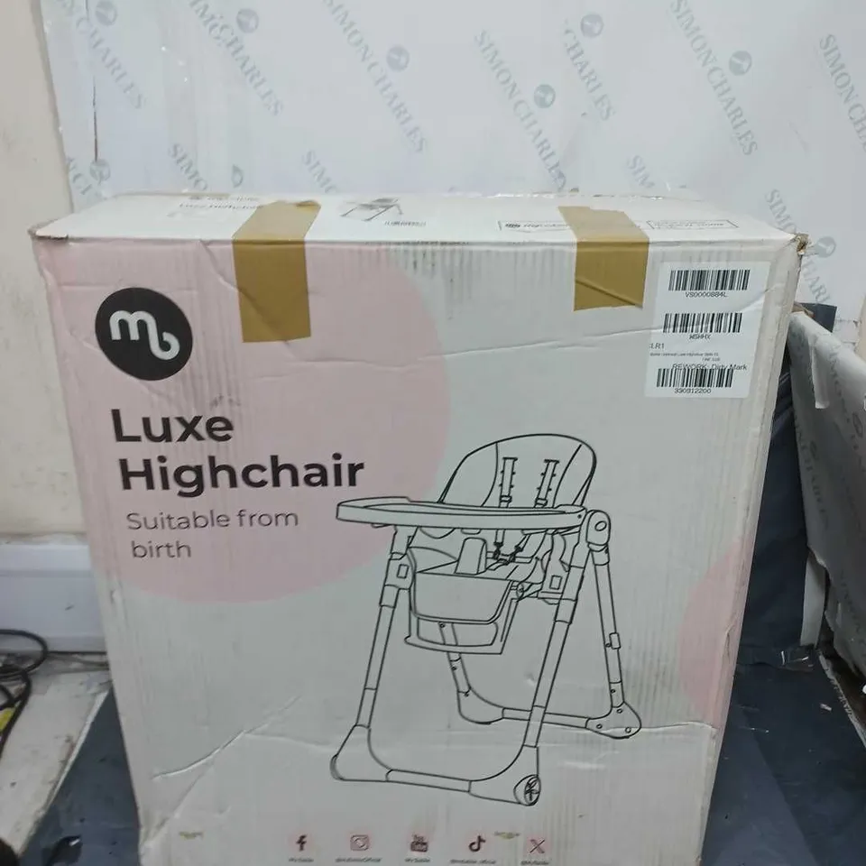 MYBABIIE LUXE HIGH CHAIR - BOXED - COLLECTION ONLY 