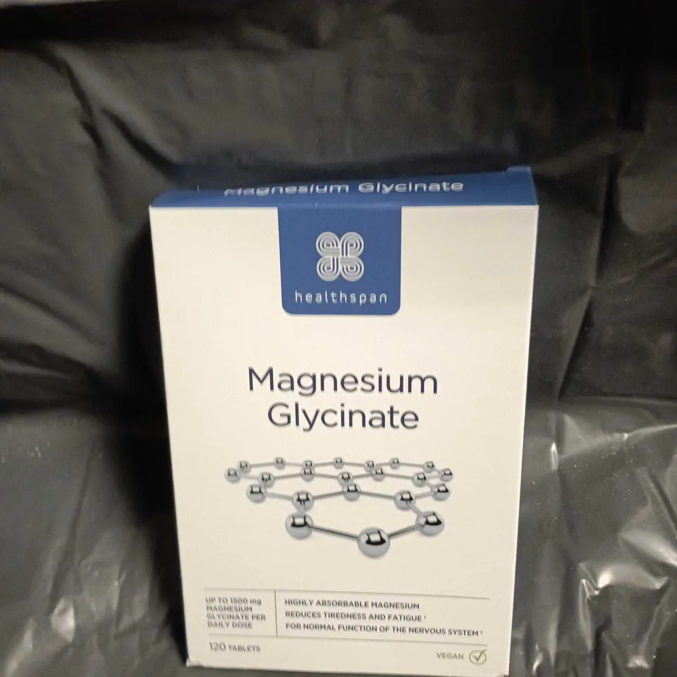 HEALTHSPAN MAGNESIUM GLYCINATE – 120 TABLETS – VEGAN