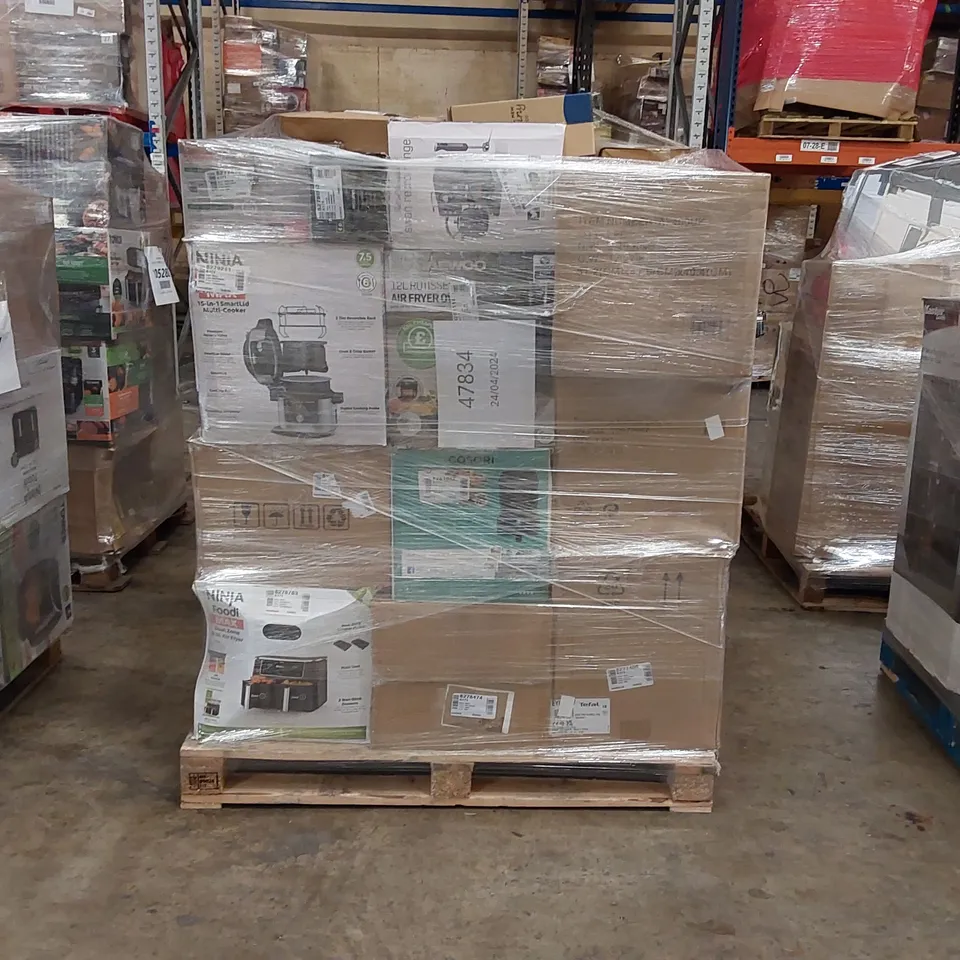 PALLET OF APPROXIMATELY 27 UNPROCESSED RAW RETURN HOUSEHOLD AND ELECTRICAL GOODS TO INCLUDE;