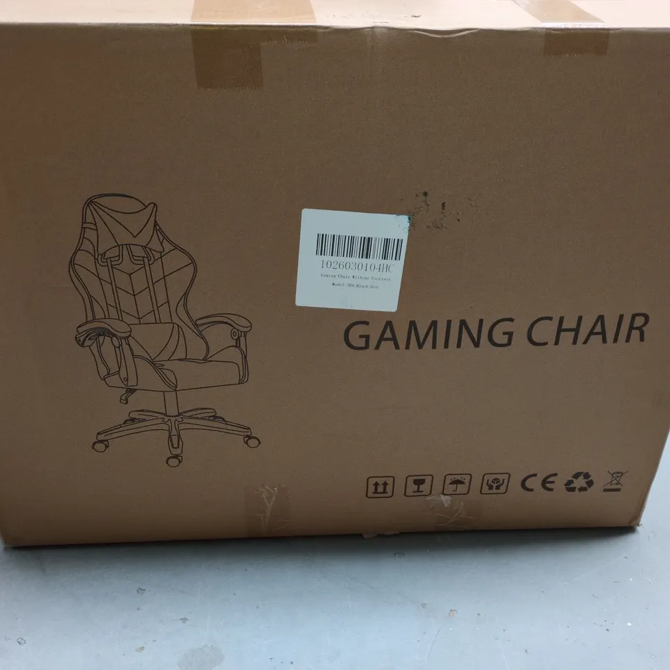 GAMING CHAIR WITHOUT FOOT REST RED AND BLACK MODEL 208