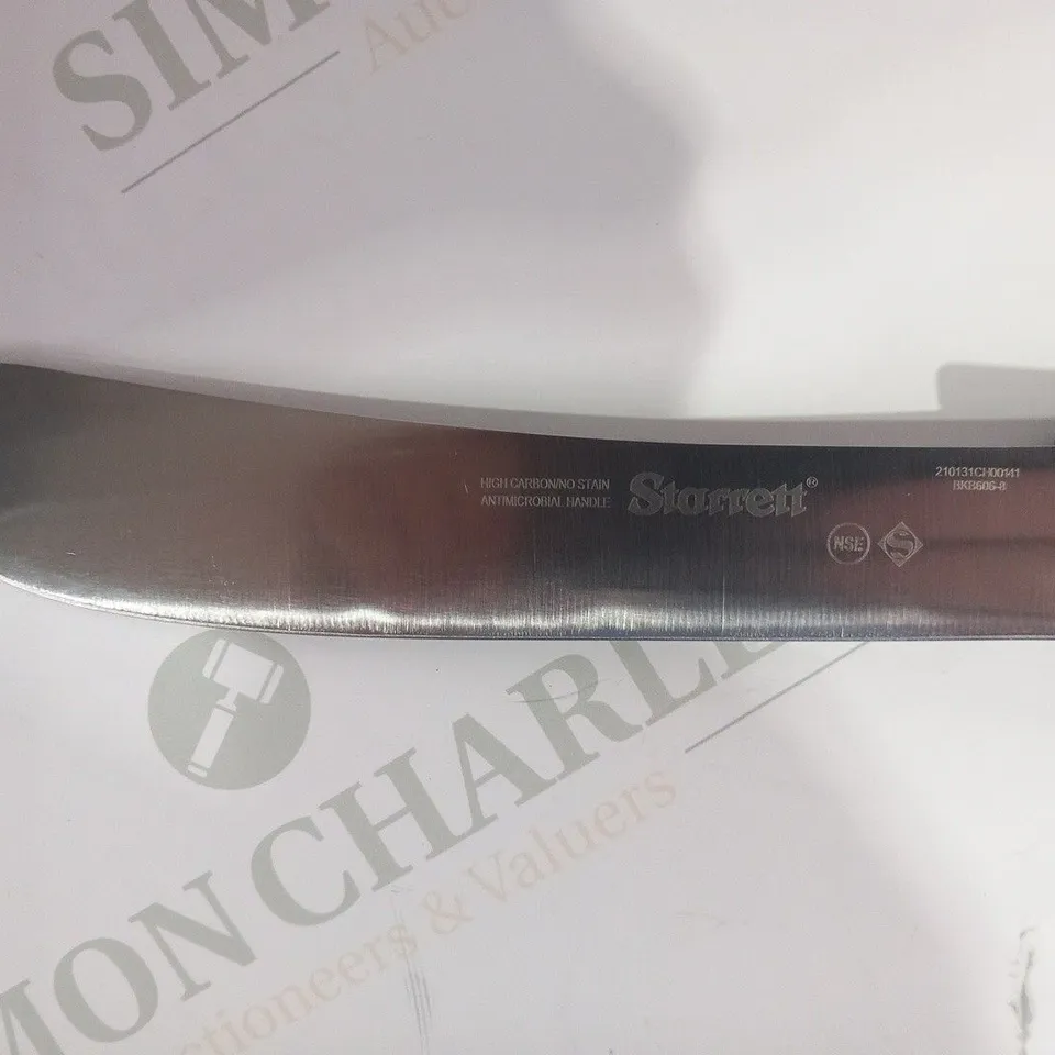 APPROXIMATELY 6 STARRETT BUTCHER KNIFE AERIAL TRIM WITH CURVED NARROW BLADE BKB606-8