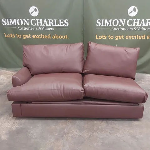 QUALITY DESIGNER ALDERTON CHAISE SOFA BED SECTION - DARK TAN