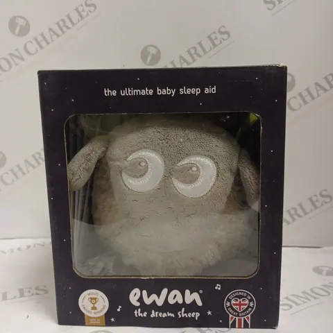 BOXED EWAN DELUXE - SHUSHING SLEEP SOOTHER WITH CRY SENSOR & 5 SOUNDS