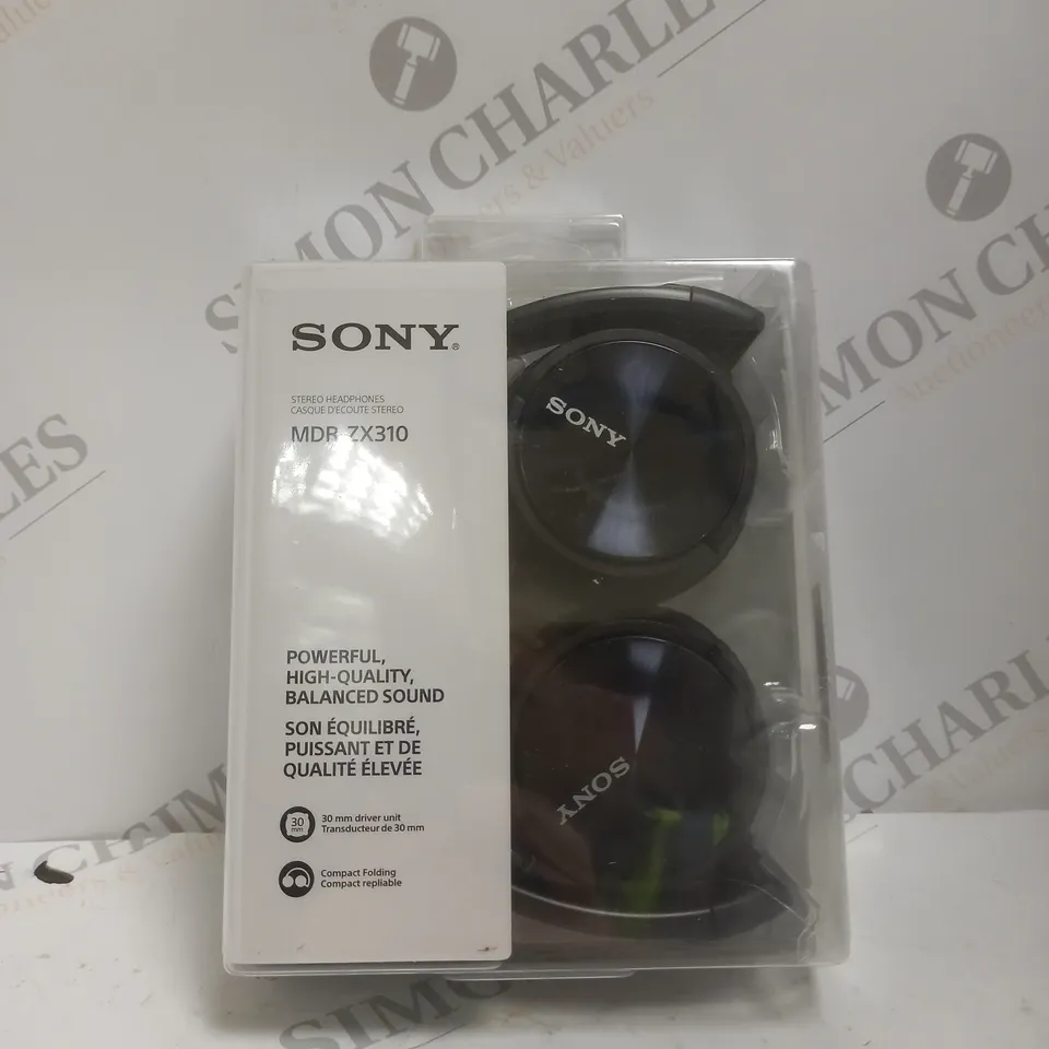 BOXED SONY MDR-ZX310 HEADPHONE, BLACK