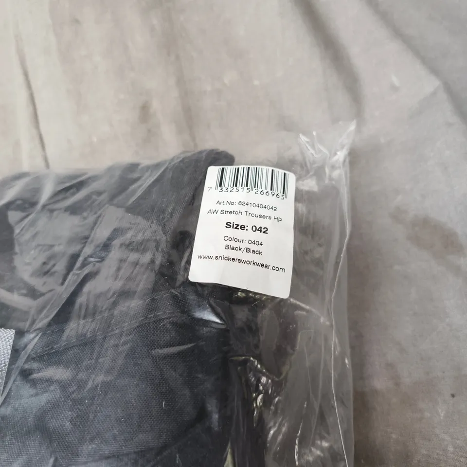 SNICKERS WORKWEAR STRETCH TROUSERS HOLSTER POCKETS SLIM FIT BLACK SIZE W28 L32