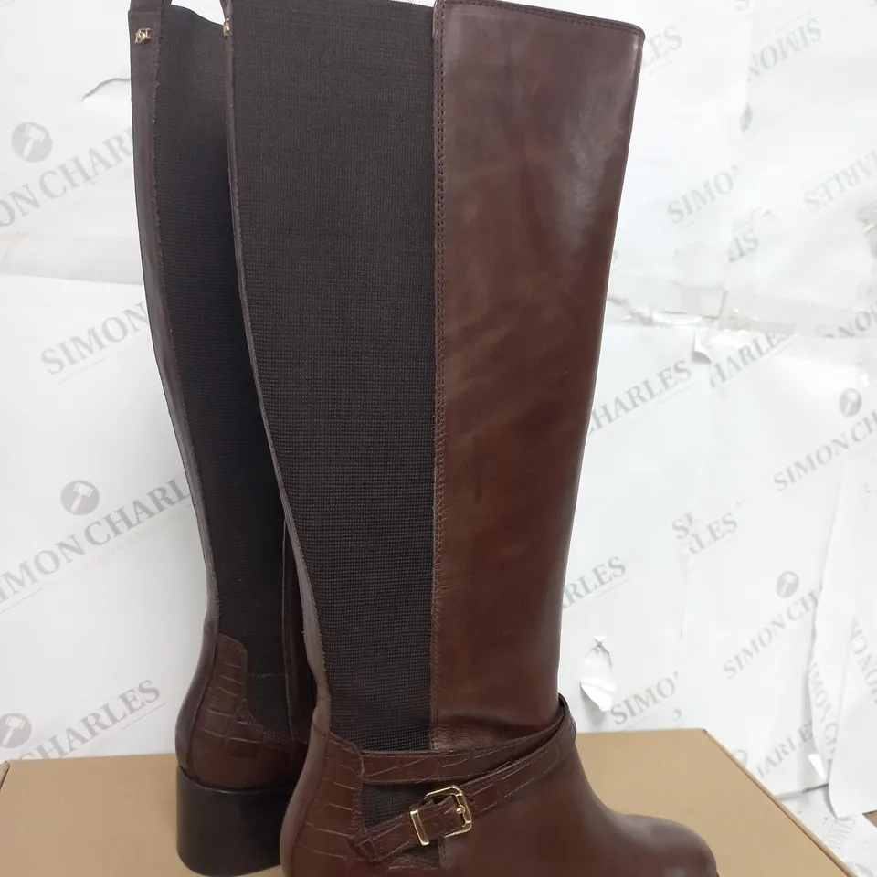 DUNE TILDING BOOT BROWN LEATHER SIZE 5.5 - BOXED