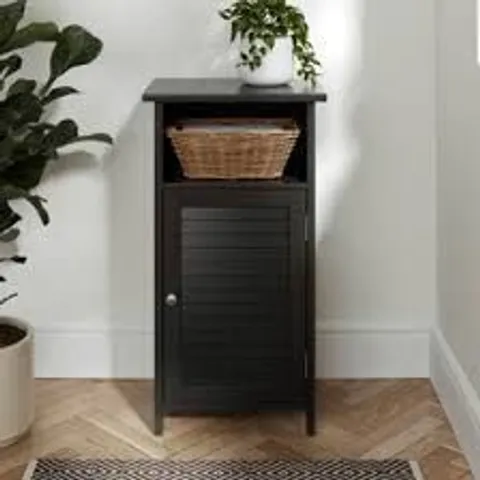 BOXED NAUTICAL OPEN SHELF STORAGE UNIT - BLACK (1 BOX)