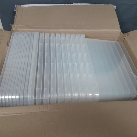 APPROXIMATELY 10 STORAGE BOXES