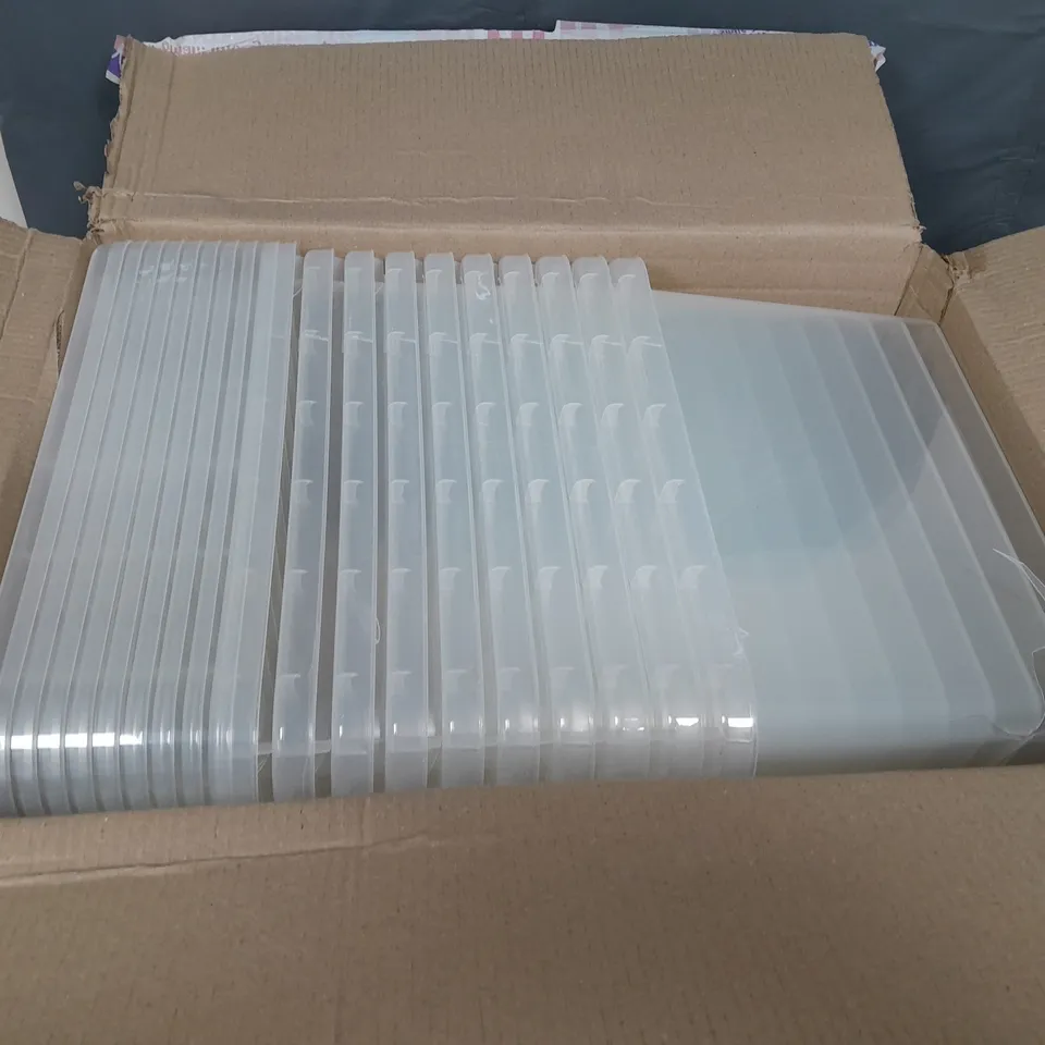 APPROXIMATELY 10 STORAGE BOXES