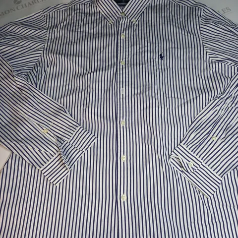 RALPH LAUREN PIN STRIPE BUTTONED SHIRT SIZE XL