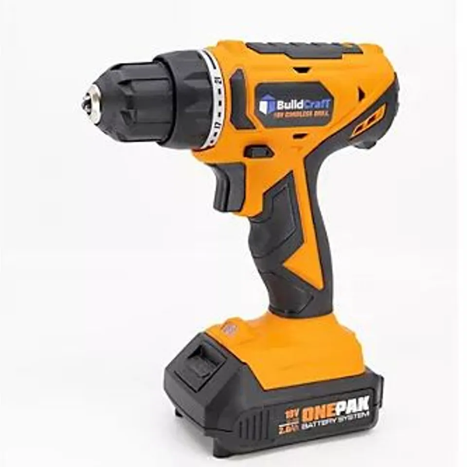 BUILDCRAFT 18V CORDLESS DRILL AND WORK LIGHT SET