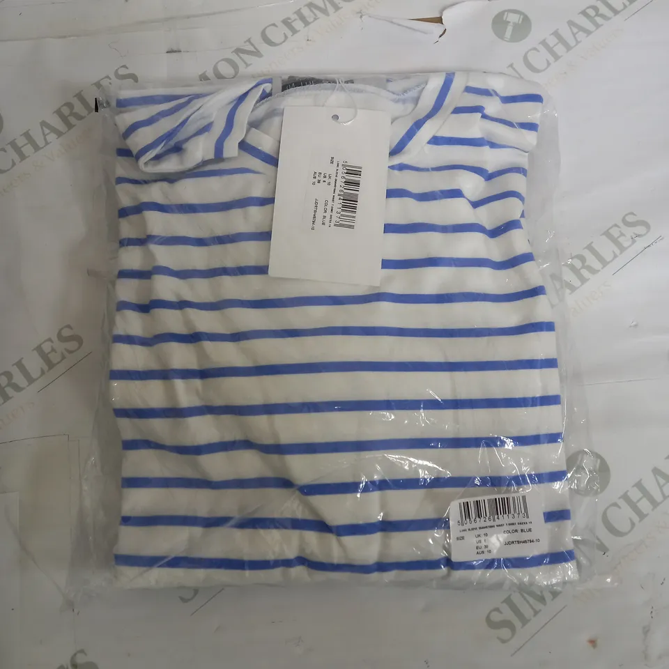 SEALED IN THE STYLE LONG SLEEVE DRAWSTRING WAIST T-SHIRT DRESS - UK 10