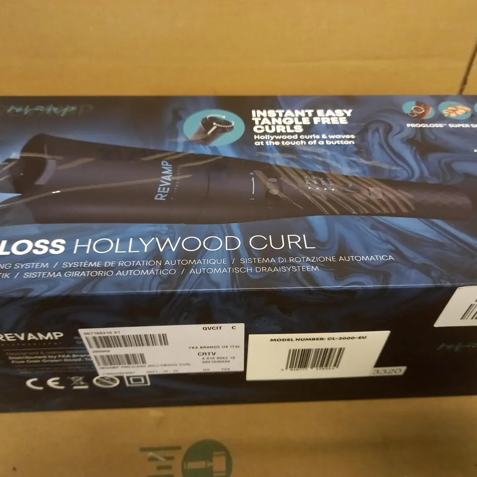 BOXED REVAMP PROGLOSS HOLLYWOOD CURL AUTOMATIC ROTATING SYSTEM