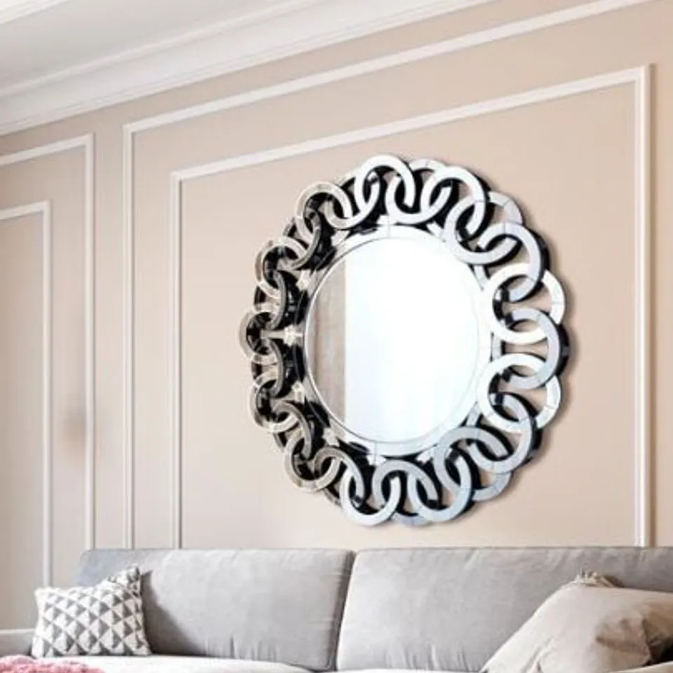 BOXED SILAS GLASS CONCAVE WALL MIRROR (1 BOX)
