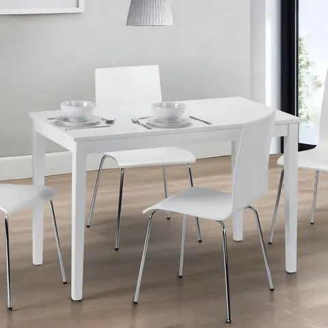 BOXED DINING TABLE- WHITE (1 BOX)
