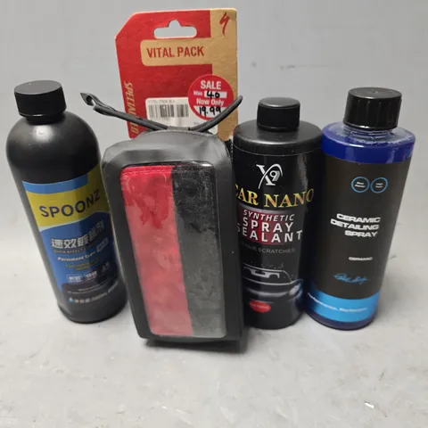 APPROXIMATELY 7 ASSORTED ITEMS TO INCLUDE - SHELBY CERAMIC DETAILING SPRAY , SPOONZ COATING AGENT CAR NANO SPRAY SEALANT ETC