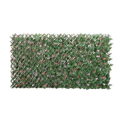 GARDEN REFLECTIONS PRE-LIT FAUX FLORAL &TRAILING IVY 100X200CM TRELLIS