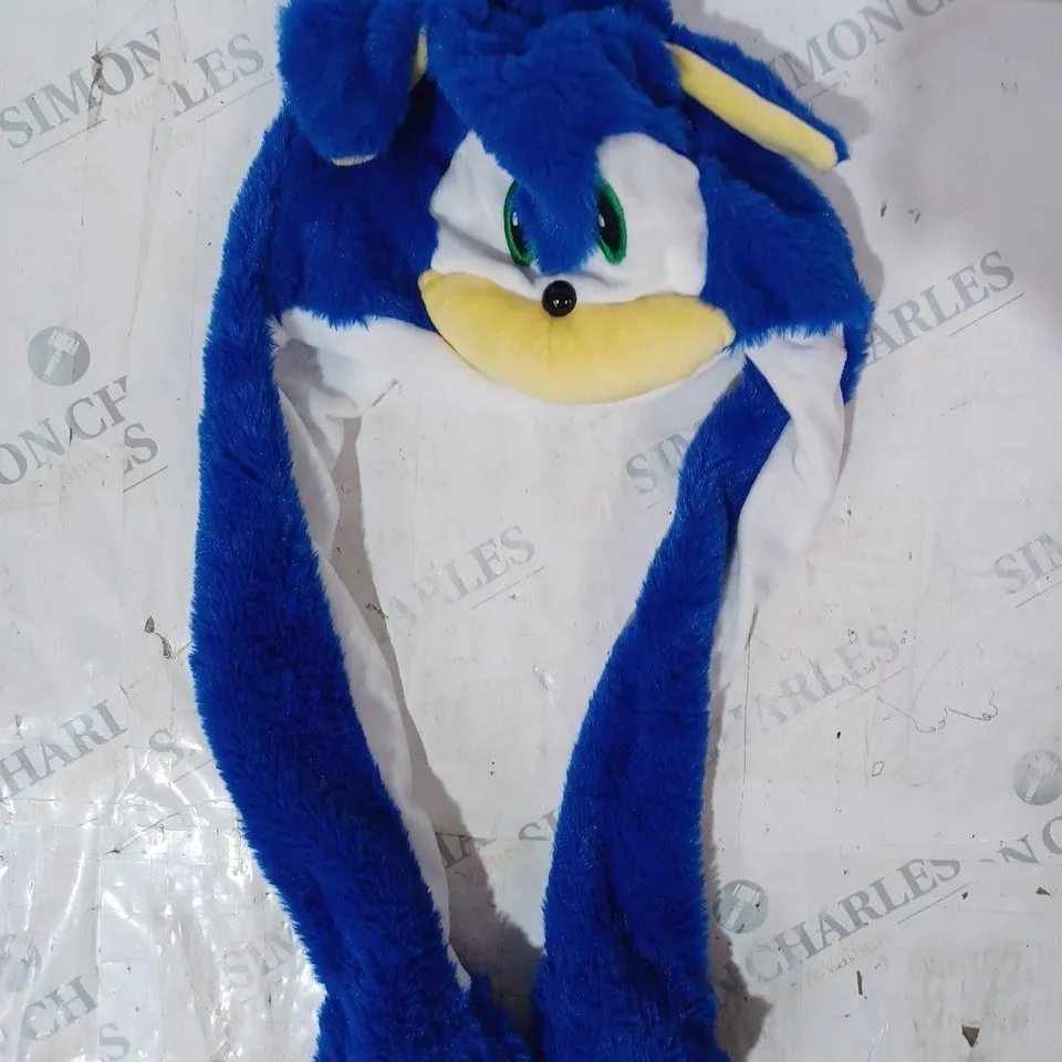 SONIC THE HEDGEHOG SOFT PLUSH HAT WITH MOVEABLE EARS