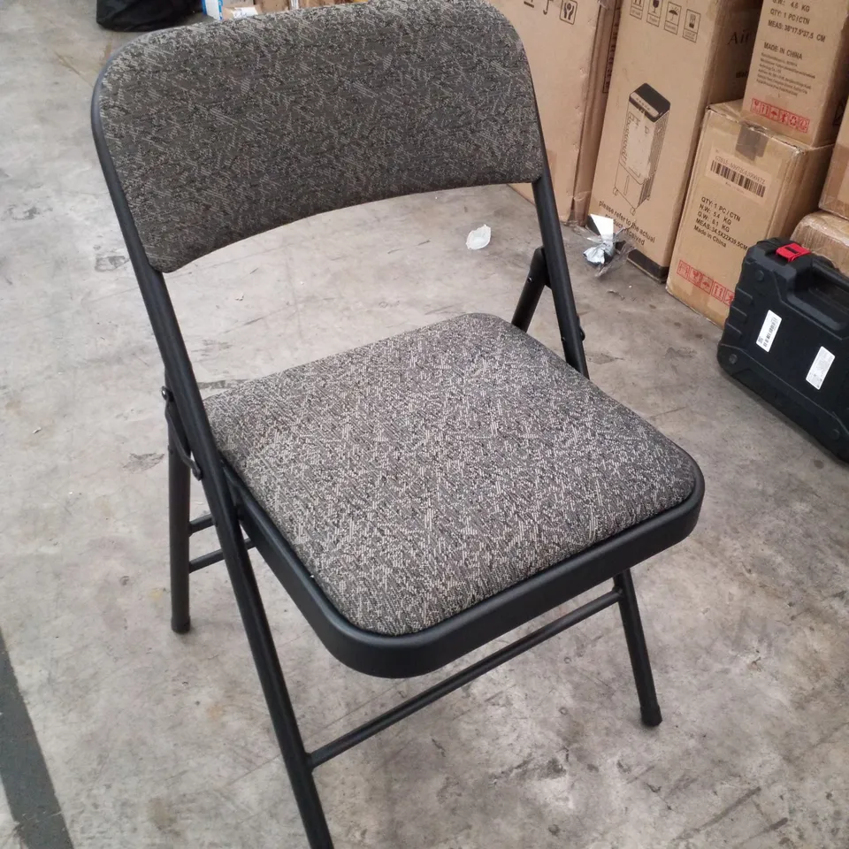 BOXED SET OF 4 FOLDING OUT METAL CHAIRS